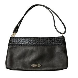 Leather Elliott Lucca Womens/Teen Black Purse Crossbody/Shoulder bag Classic